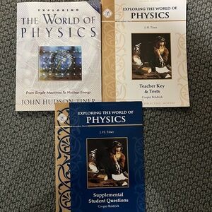 Exploring the World of Physics - book, student guide & teacher key and tests